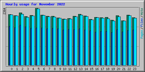 Hourly usage for November 2022