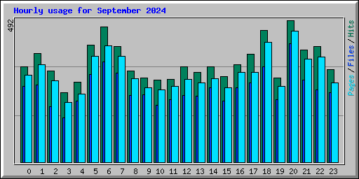 Hourly usage for September 2024